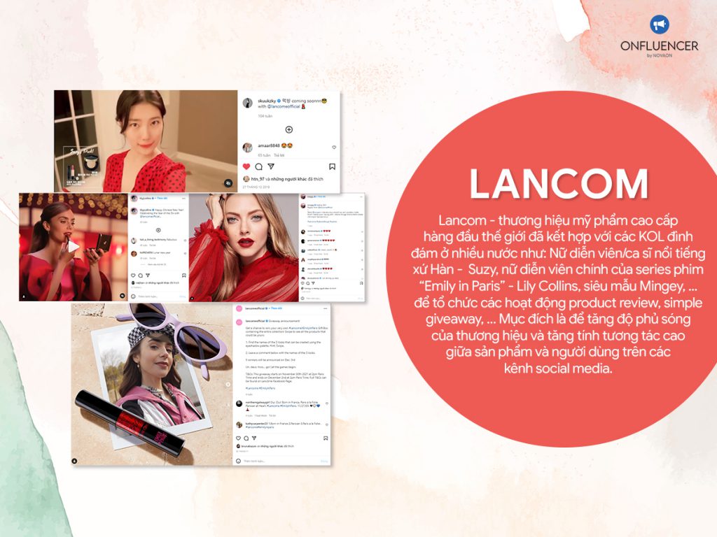 Lancom sử dụng Contextual Influencer Marketing